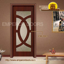 1. cristal interior puerta de plegamiento de madera PVC de tiras MDF